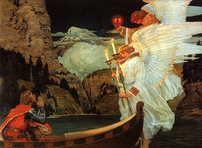     (The Knight of the Holy Grail,  Frederick Judd Waugh).